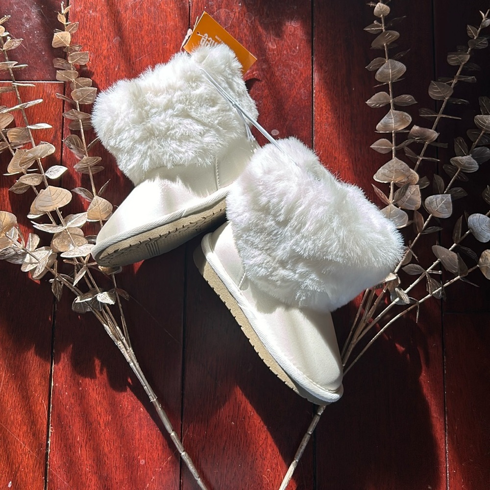 NWT Gymboree Toddler Girls winter what faux fur ankle shooties boots booties!